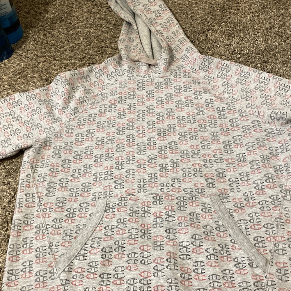 This is a super comfortable men’s long sleeve champion hoodie